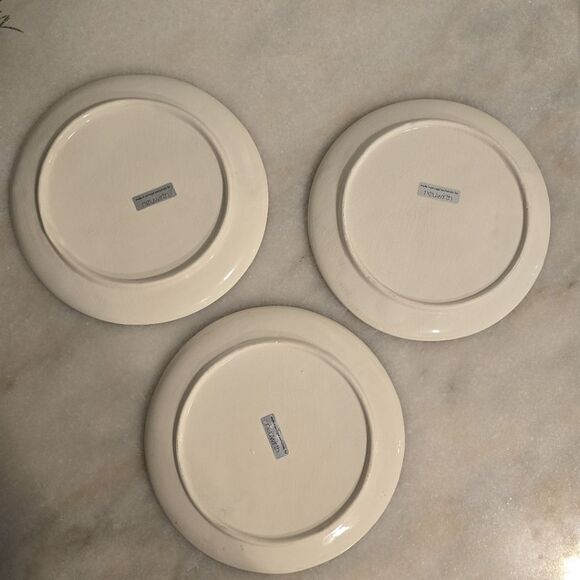 Set Of 3 Neuwirth Vintage Fruit Themed Majolica Style Decorative Plates Portugal - Picture 7 of 10